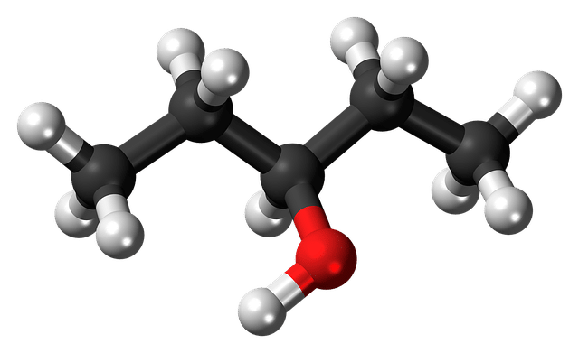 Illustration eines Pentanol Moleküls